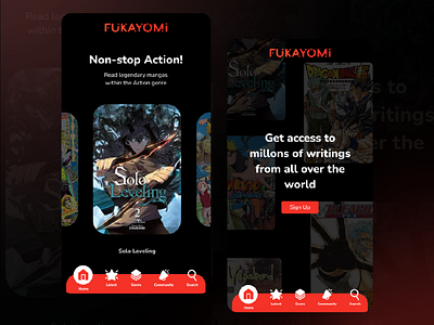 Fukayomi Mobile View Web Design