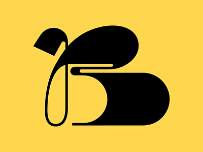 The B letter 36days 36daysoftype 36daysoftype07 accident accidental blackletter daily design font graphic head illustrator letter lettering type type daily typedesign typeface vector yellow