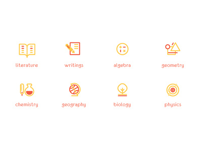 Icon set for School Branding