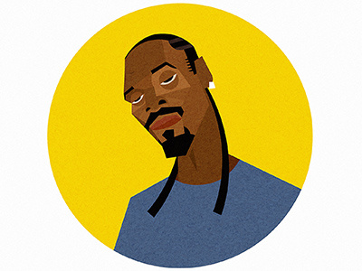 American Hero american dogg graphic design hero illustration illustrator portrait rap snoop snoop dogg yellow