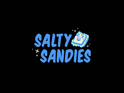 Salty Sandies brand design brand identity branding custom type type typography