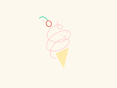 Ice Cream, You Scream fun ice cream ice cream cone illustrate illustrated illustration simple illustration
