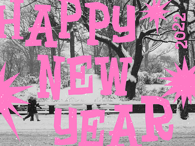 HNY 2022 happy new year new year photography type typography