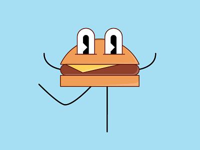 Happy Meal food hamburger happy illustrated illustration