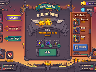 Complete Fantasy Game Ui Kit By Melissa Pohl On Dribbble