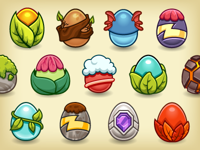 Monster Eggs app eggs icons monsters tiny monsters tinyco