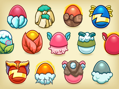 More Egg Icons app eggs game game icons tiny monsters