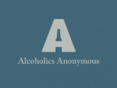 Alcoholics Anonymous a alcohol alcoholic anonymous beer drink logo negative wine