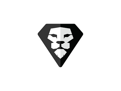 Logo Black Diamond Lion animal black brand diamond idea jewelry lion logo logoidea logolion logos simplelogo tiger trendlogo wild