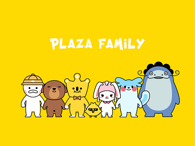 PLAZA FAMILY art illustration