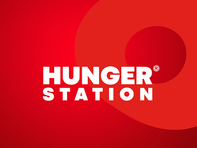 HUNGER STATION advertising branding design logo