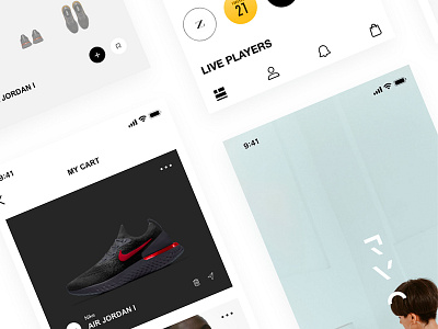 rvo interaction design ios nike product design shopping ui