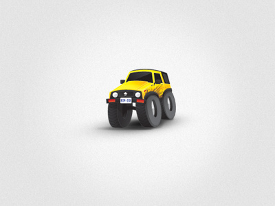 4x4 4x4 barbados illustration illustrator jeep mud offroad samurai tiny