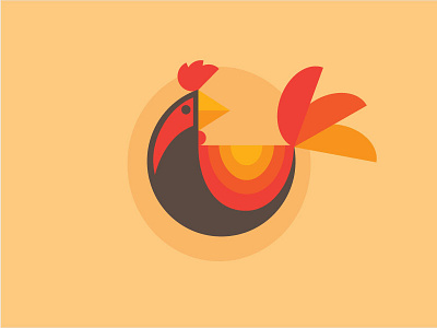 Rooster chicken farm fowl illustration illustrator rooster vector