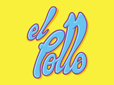 Jelly Pollo funky illustration illustrator jelly lettering logo