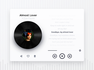 music player by liukui on Dribbble