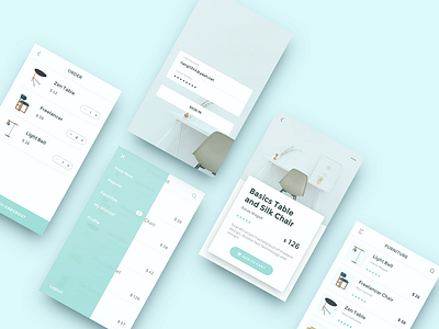 Shopping For Furniture＃2 app clean furniture ios iphone minimalist pure share shopping ui