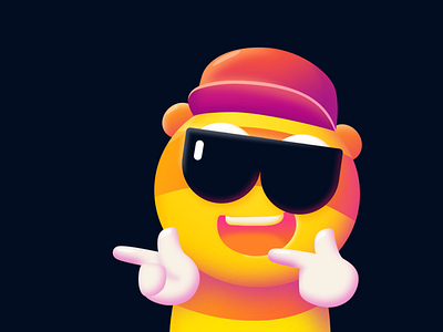 Let's have fun : ) color cool hat honeybee icon illustration laugh mouth sunglasses