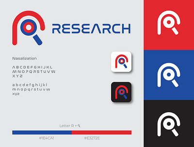 Research Logo Design abstract logo app branding design design logo for sale gradient logo graphic design illustration logo ui