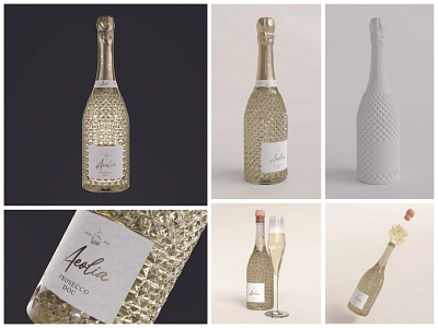 Visualization of sparkling white wine | CGI 3d ad advertising cgi design graphic design heroshot product visualization render visualization