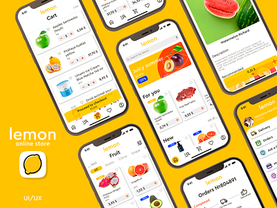 Lemon Mobile App - UI/UX app design ui ux uxui