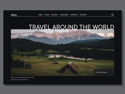 travel agency web design ui ux uxui web website