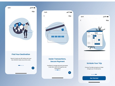 Mobile App - Onboarding Screens