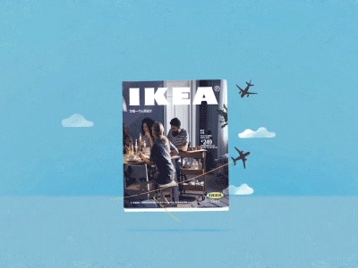 Ikea 2d 3d animation animation motiongraphics