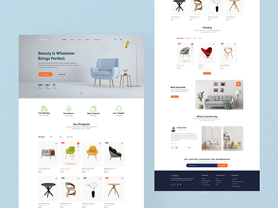 Furniture landing page.