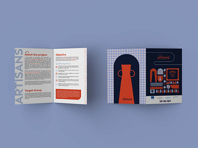 Artisans - project branding branding design graphic design illustration leaflet print design typography