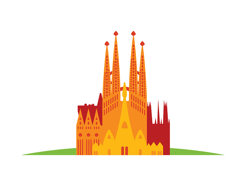 Sagrada Familia by Diego Madrigal on Dribbble