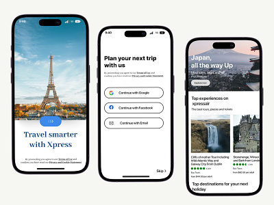 Xpressair Mobile app adventure app design booking app clean concept creative explore mobile app mobile app design mobile ui tour tourism travel travel agency travel app travelling trip ui uiux vacation