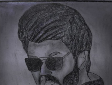 Thalapathy portrait by Sangeetha R on Dribbble