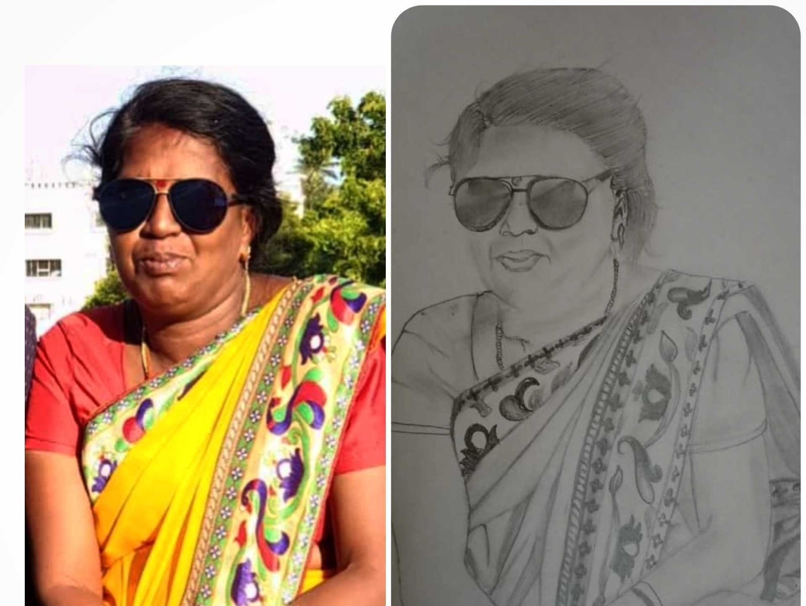 PORTRAIT OF MOTHER #Amma #love by Sangeetha R on Dribbble