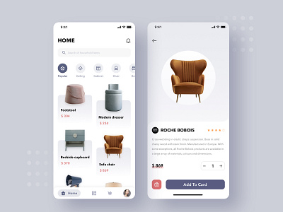 Household Items App by yankei Leung on Dribbble