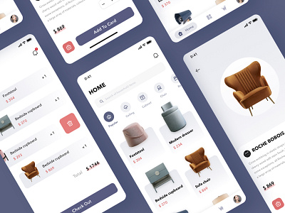 Household Items Collection ui ux 图标 界面设计 设计 页面