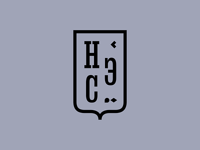 Monogram НЭС graphic design logo monogram shield typography