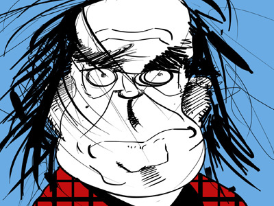 Neil Young caricature caricatures illustration illustrations photoshop wacom intuos