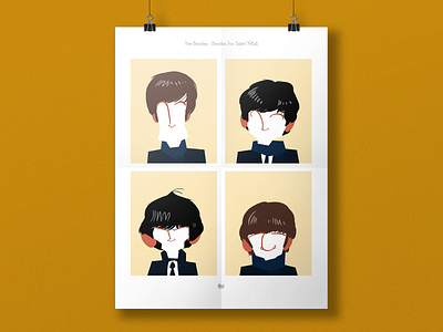 The Beatles - Beatles For Sale (1964) illustration photoshop poster poster art the beatles