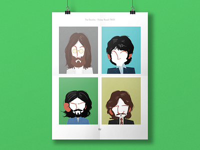 The Beatles - Abbey Road (1969) illustration photoshop poster poster art the beatles