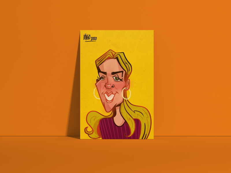 Heather - Element Human company caricatures photoshop sketchbook ipadart caricatures caricature