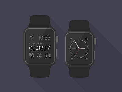 Flat iWatch Mockup download flat free iwatch mockup