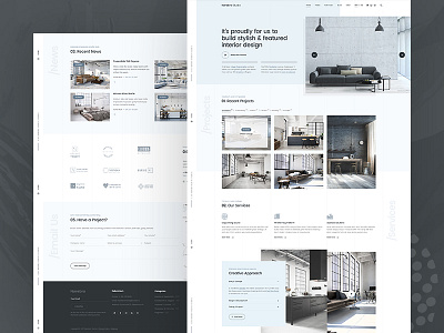 Interior Design and Architecture Website architecture clean design interior minimal norebro portfolio theme ui website wordpress