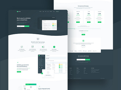 Proofy home page redesign app b2b clean design experience homepage ui user ux web website