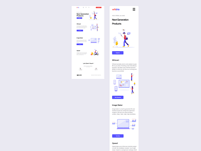 Whitrie Technology figma landing page ui weddesign