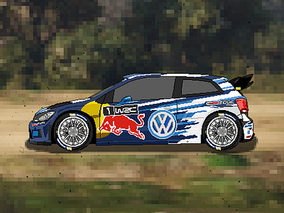Pixel Polo R WRC 2016 auto car pixel wrc
