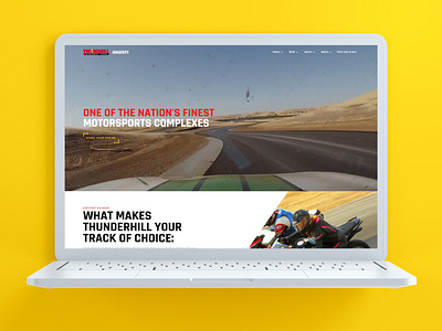 Thunderhill Website - Webflow animation red ui ui ux ux web design webflow webflow design website website design yellow