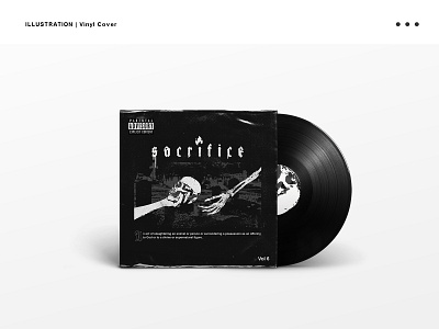 'SACRIFICE' Vinyl Cover Illustration branding design graphic design illustration vinyl