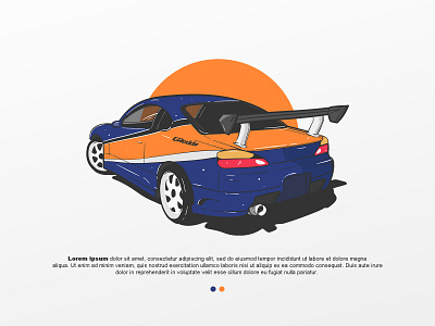 MONALISA - Nissan Silvia S15 | Vector design graphic design illustration vector