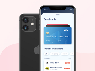 Managing multiple cards app apple cards design payment